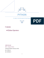 Chapter 2 Python Operators