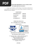 19BCO622 - 625 - A Study On Passengers Preference and Satisfaction Towards Services of IRCTC