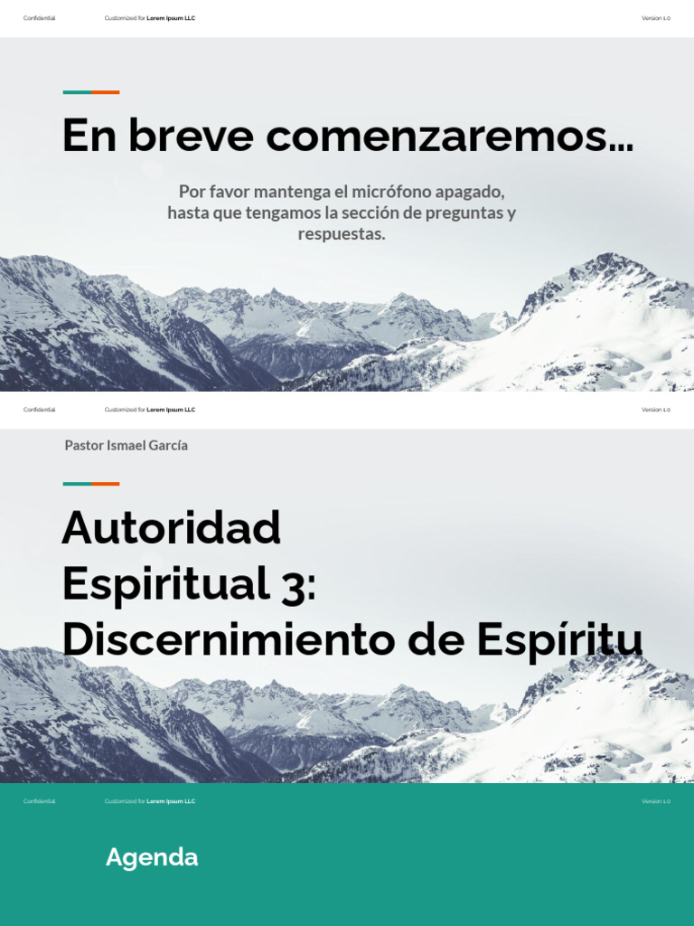 Autoridad Espiritual 3 Dicernimiento Pdf Biblia Espíritu Santo
