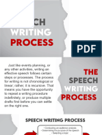 Speech Writing Process