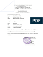 Surat Keterangan Bekerja Di KDGLR Tri Hartati