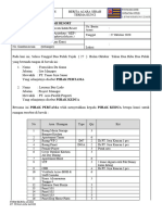 Berita Acara Serah Terima Kunci All Day Dining & Genset