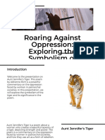 Aunt Jennifer's Tiger by Adrienne Rich - A PPT Presentation Grade 12