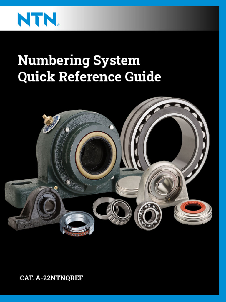 NTN Catalog Gen NomenclatureQRG A 22NTNQREF PDF Engineering Tolerance Bearing (Mechanical)