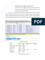 Mengukur Dan Menghitung Throughput Delay Jitter Loss