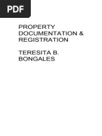 PROPERTY DOCUMENTATION AND REGISTRATION Final