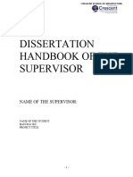 Dissertation - Cat Marks and Handbook of Supervisor
