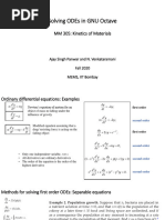 Lecture 5 - Part 2 - Solving ODEs in GNU Octave