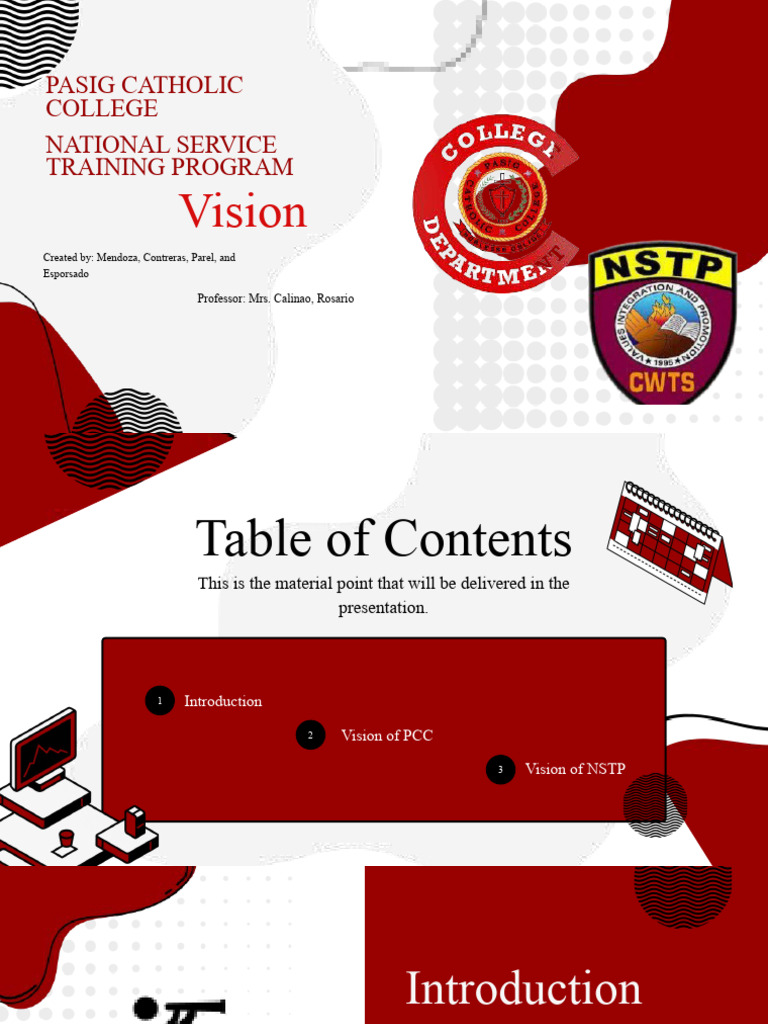 Red White Modern Illustrative Business Company Profile Presentation | PDF