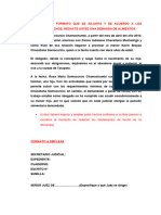 Segundo Examen Parcial. Demanda Alimentos