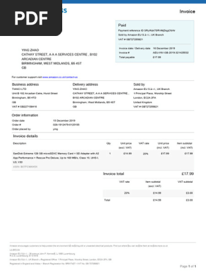 Invoice | PDF | Invoice