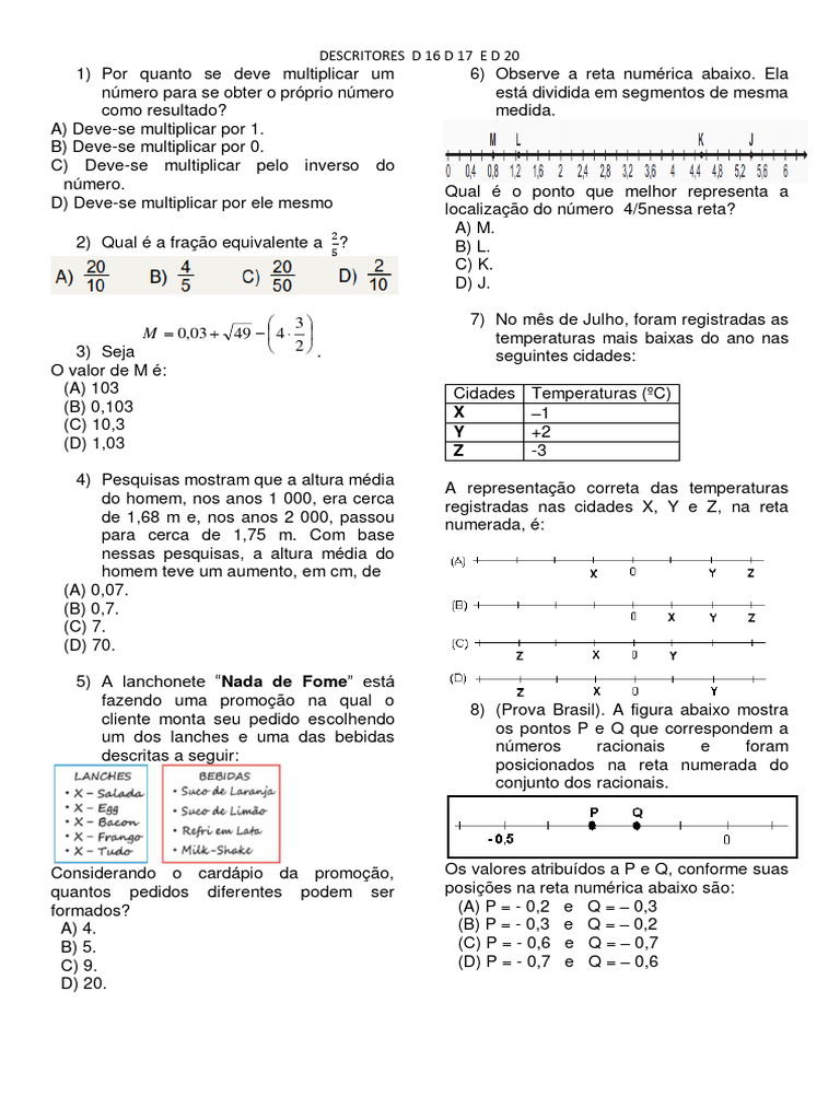Atividades Do 9 Ano 17:06 | PDF | Número real | Números
