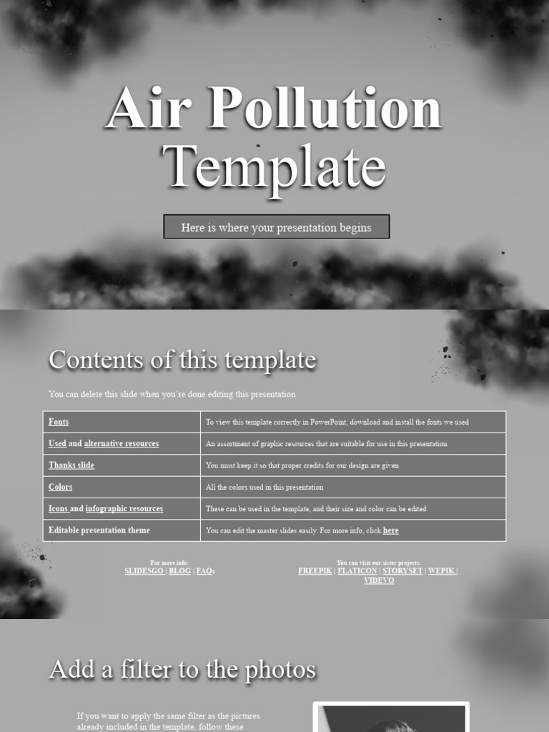 Air Pollution Template by Slidesgo | PDF | Planets | Saturn