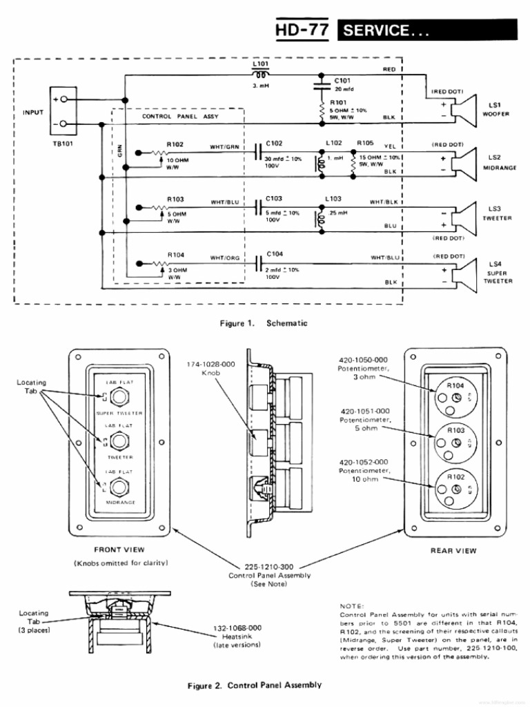 Hfe Marantz Hd77 Wiring Diagram en PDF