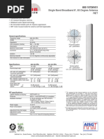 Single Band Broadband 8', 65 Degree Antenna RET: General Specifications