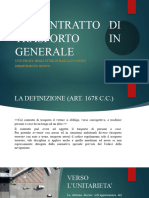 Il Contratto Di Trasporto in Generale