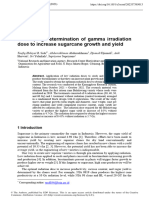 Developing Determination of Gamma Irradiation Dose To Increase Sugarcane Growth and Yield