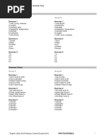 A2 English Class Unit 5 Language Test | PDF