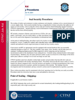 CTPAT Job Aid - Seal Security Procedures - October 2021