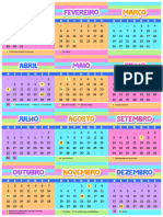 PDF Meses Colorir Imprimir