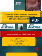 Vitamin E and or Selenium Deficiency Deficiency in Farm Animals