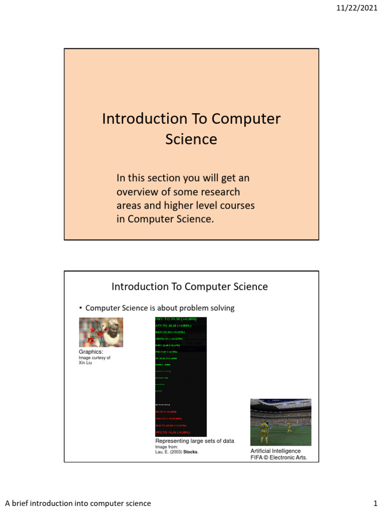 A Brief Introduction Into Computer Science - UC Calgary | PDF ...
