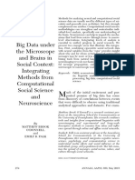 Big Data Under The Microscope and Brains in Social Context Integrating Methods From Computational Social Science and Neuroscience