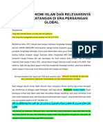 Prinsip Ekonomi Islam Dan Relevansinya Dengan Tantangan Di Era Persaingan Global