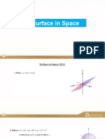 10.6 Surfaces in Space
