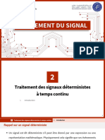 Chp2 Traitement Des Signaux Déterministes À Temps Continu - 2022-2023 + 2 Exo TF