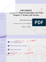 Mechanics Chap 1 and 2