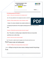 HINDI LITERATURE Reinforcement Work-Sheet 2022 Answer Key PT-2 22-12-22