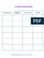 ITĐ - Smart Vocab-Tracking Table