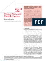 The Social Determinants of Health Health Disparities and Health Justice