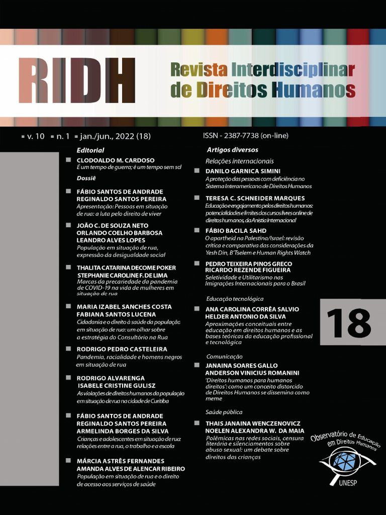 RIDH - Dossiê - População em Situação de Rua | PDF | Sociologia ...