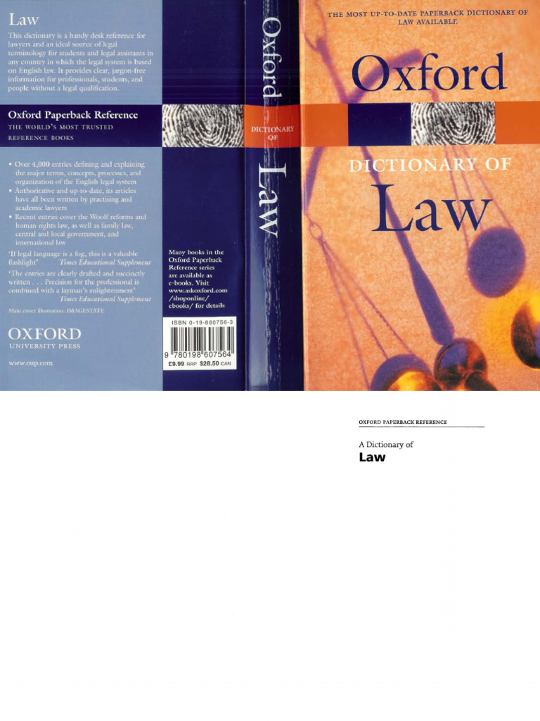 Oxford Dictionary Of Law En Pt Pdf