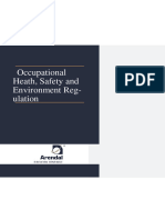 Occupational Healt, Safety and Environment Regulation