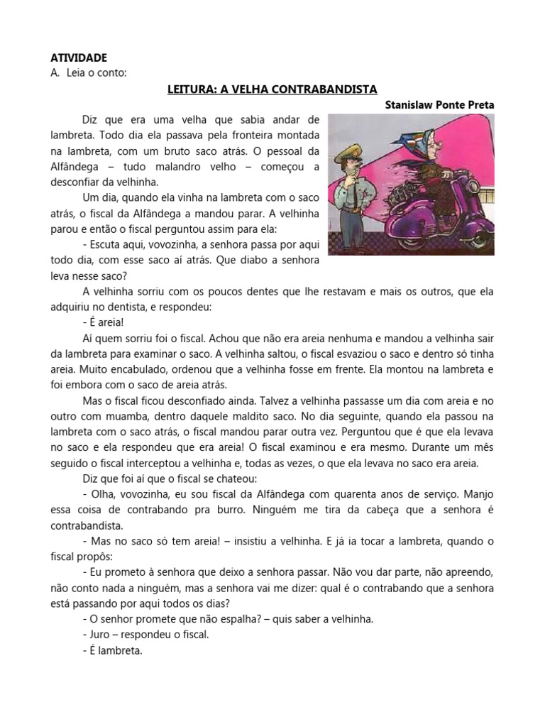 A Velha Contrabandista | PDF