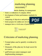 Why Is Marketing Planning Necessary?