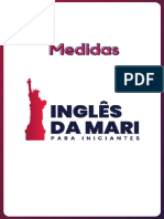 Medidas em Inglês