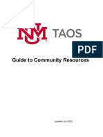 Unm Taos Guide To Community Resources