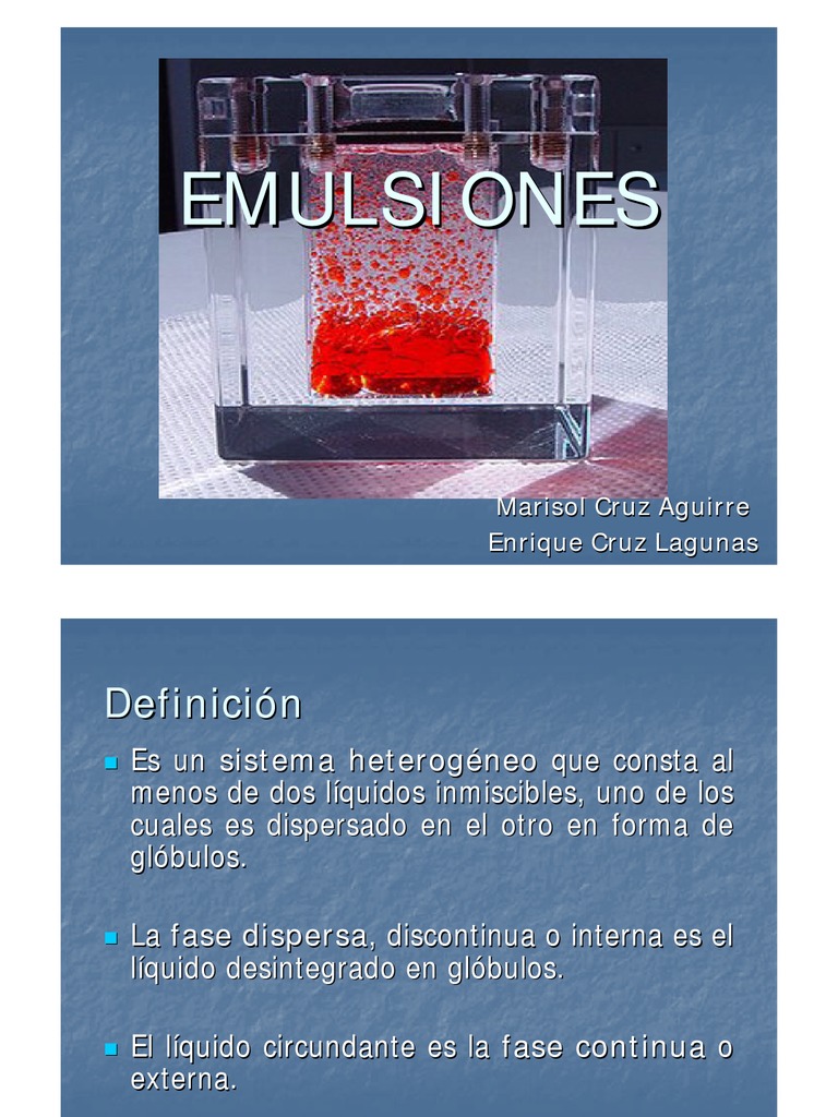 Emulsiones 1437 | PDF