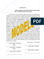 Modelo Ata de Constituição Associação Ok RCPJ