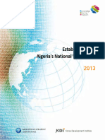 Establishment of Algeria's National Vision 2030