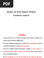 Chapter Two Part V Duality and Sensitivity Analysis