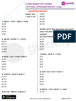 Topic Wise Bundle PDF Course Quantitative Aptitude-Approximation Set-1 (Eng)
