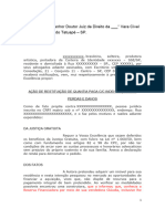 RESTITUIcao DE QUANTIA PAGA CC INDENIZAÇAO POR PERDAS E DANOS