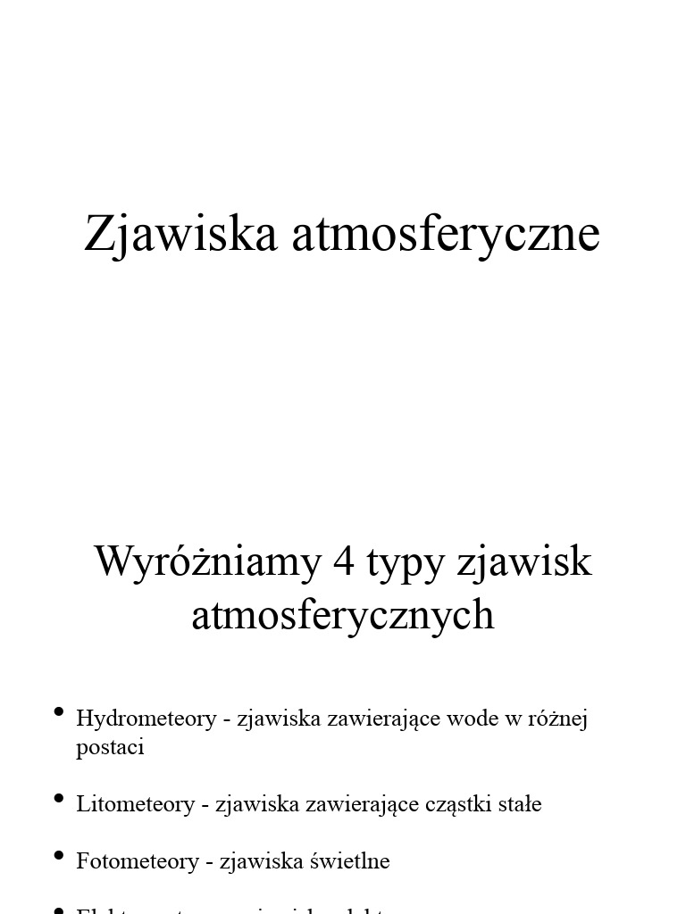 Jakie Grożne Zjawiska Atmosferyczne Mogą Aktualnie Występować W Polsce
