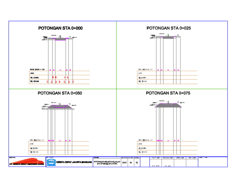 Kcic Gambar Potongan Melintang Jalan 2 | PDF
