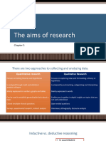 Aims of Research
